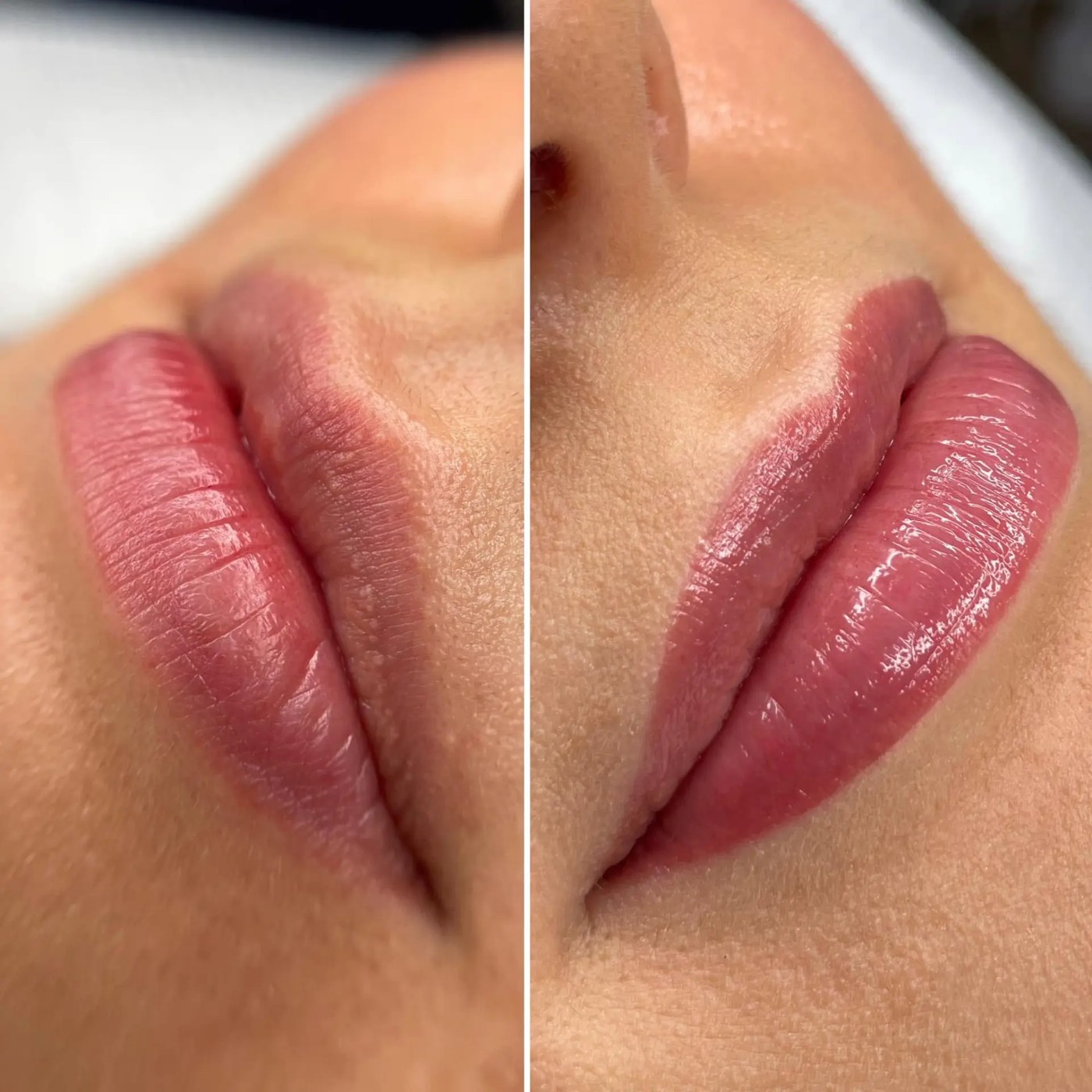 Lip Blush before and after result by Aleksandra Zając